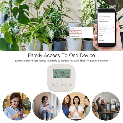 Tuya Smart Water Pump Timer - Contrôle d'arrosage par irrigation micro-goutte WiFi via les applications SmartLife Google Alexa