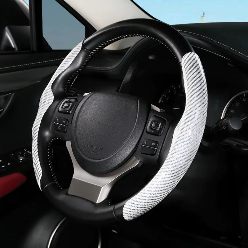 Floroux steering wheel cover 36 cm | Non-slip car steering wheel protection | High-quality material | Comfort and style