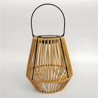 Floroux Lampe solaire tressée | Résistante aux intempéries | Luminaires extérieurs sans fil | Décoration pour le jardin et la terrasse