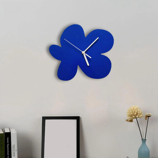 PetalTime - Horloge mural floral élégant pour intérieur