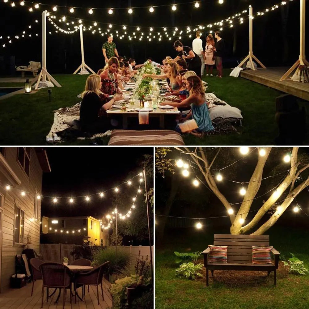 TwinkleGlow™ Solar LED String Lights | Outdoor Lighting for Garden & Terrace | Waterproof Flashing Lights for Every Season
