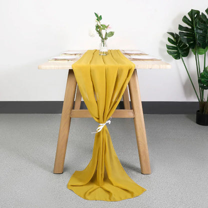 Chemin de table en chiffon unicolore luxueux au design rustique Boho avec des franges – Décoration de table parfaite pour les mariages, les baby showers, Pâques, la Saint-Valentin et la maison