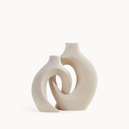 Ensemble de vases en céramique moderne