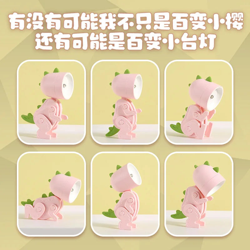 Floroux Cute LED Night Light | Mini Pet Design | Dog, Deer & Dinosaur | Foldable Table Lamp for Children's Room