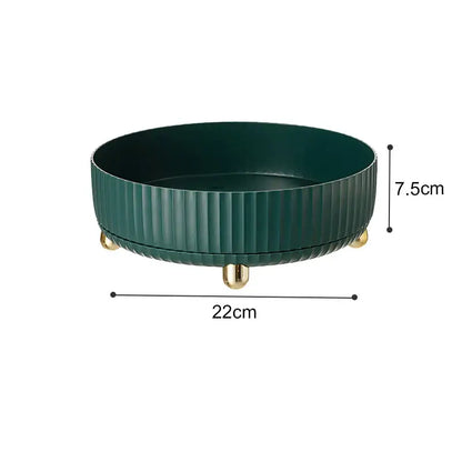 Designer coupe de fruits avec des accents dorés - Moderne et luxueux