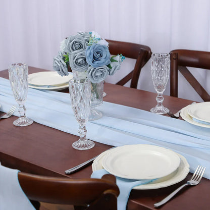 Chemin de table en chiffon unicolore luxueux au design rustique Boho avec des franges – Décoration de table parfaite pour les mariages, les baby showers, Pâques, la Saint-Valentin et la maison