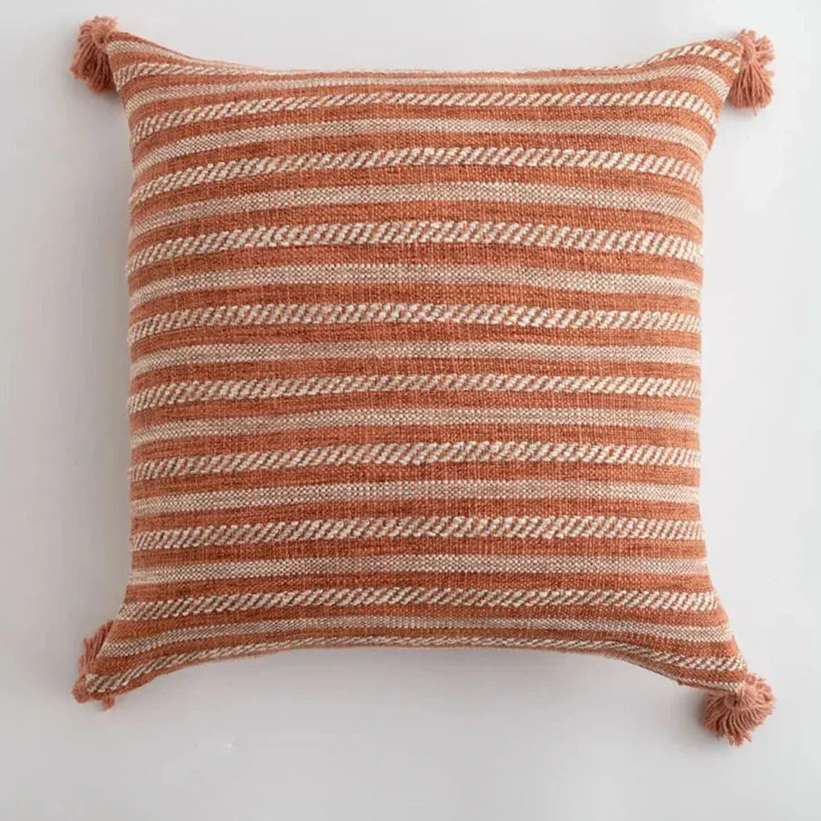 Elegance Loft Housse de coussin - Housse de coussin avec des franges ludiques pour tout intérieur
