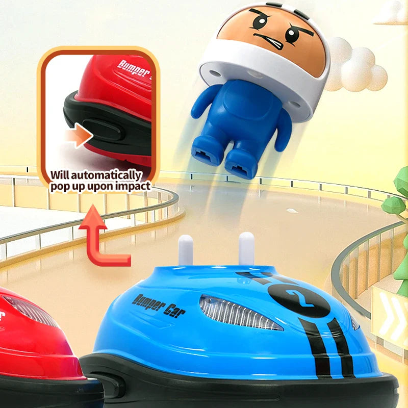 Voiture de bataille télécommandée avec poupées d'éjection 2.4G - Cadeau amusant pour enfants, pack de 2