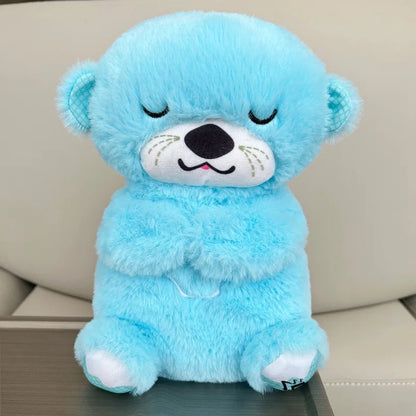 Ours en Peluche Respirant - Musique Apaisante et Lumière pour Bébés, Compagnon de Sommeil pour Enfants, Cadeau Parfait pour Nouveaux Parents