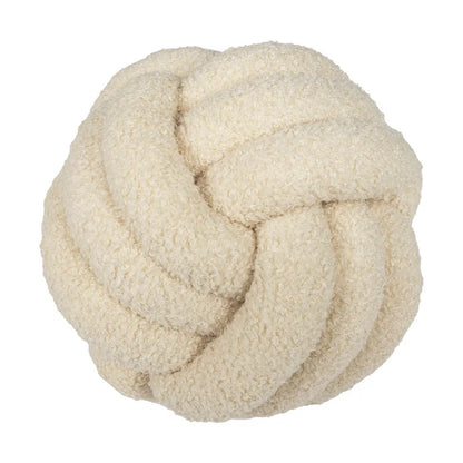 Coussin - Douillet - Boule nouée à la main - Peau de mouton