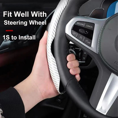 Floroux steering wheel cover 36 cm | Non-slip car steering wheel protection | High-quality material | Comfort and style
