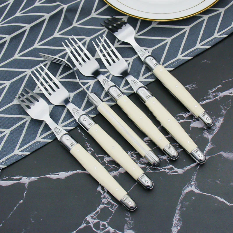 Set de couverts Laguiole couleur ivoire