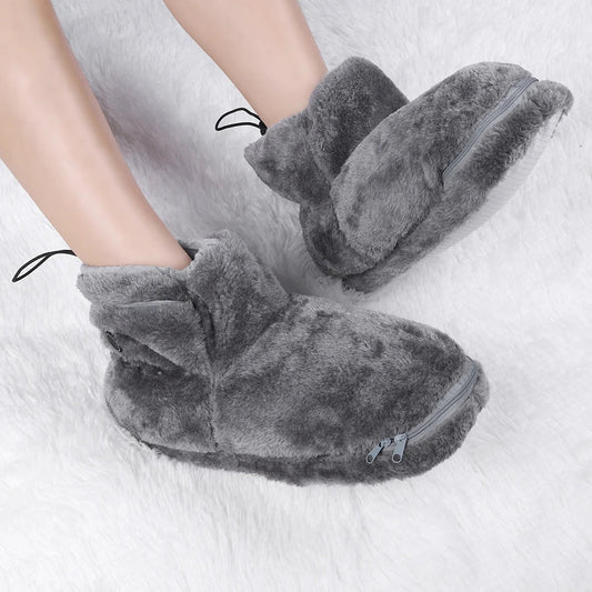DreamStep Chaussons - Chaussons Électriques USB Chaleureux et Luxueux pour Jours Froids