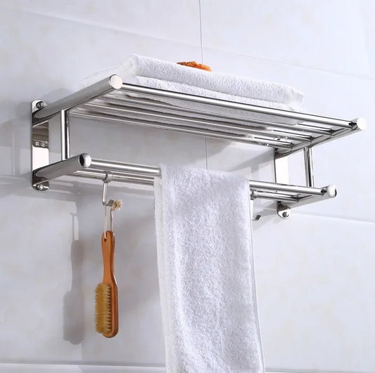 Floroux - Porte-serviette de haute qualité en acier inoxydable