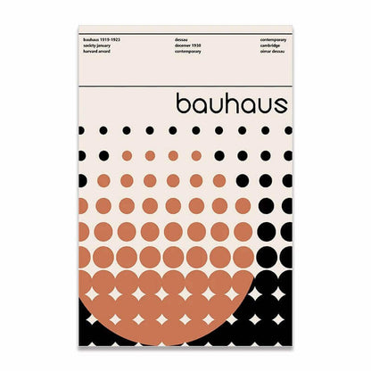 Affiche premium en toile Bauhaus créatif