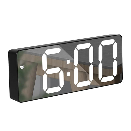 Réveil Miroir LuxTime – Réveil Électronique LED avec Fonction Alarme