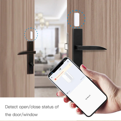 Capteur de porte et de fenêtre intelligent Tuya - Détection d'entrée Wifi Contrôle via SmartLife Google Alexa Apps