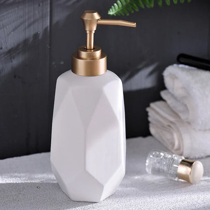 Ensemble de salle de bain Floroux en céramique 5 pièces | Design moderne | Accessoires de bain élégants pour la maison