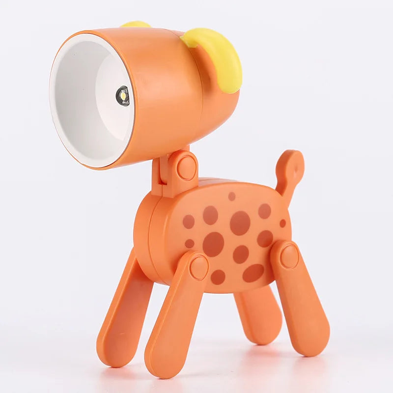 Floroux Cute LED Night Light | Mini Pet Design | Dog, Deer & Dinosaur | Foldable Table Lamp for Children's Room