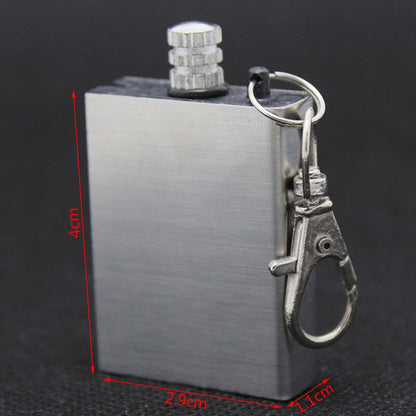 Floroux Stainless Steel Lighter | Permanent Match | Outdoor & Everyday | Reusable