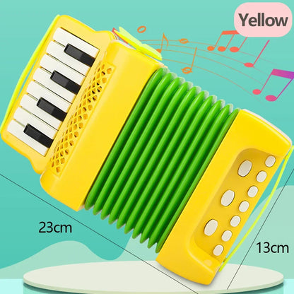 Instrument musical accordéon pour enfants - Jouet éducatif léger pour les tout-petits, Cadeau parfait pour les garçons et les filles de 3 ans et plus, Amusement en intérieur et en extérieur