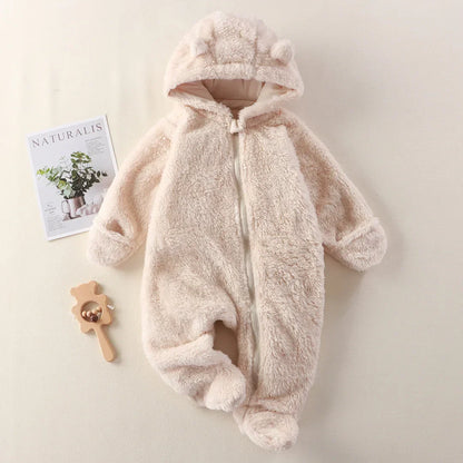 CozyCuddle – Douillette Combinaison Bébé avec Capuche