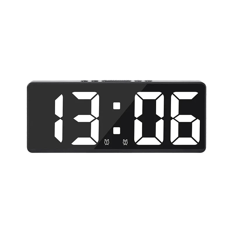 Floroux LED alarm clock with voice control | Silent night mode | Modern design