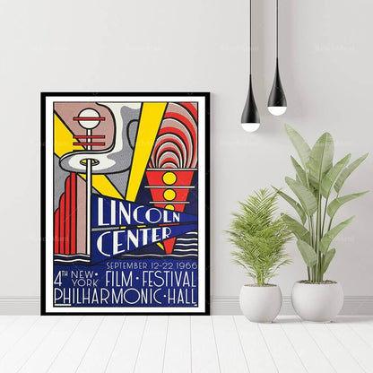 Affiche en toile en coton premium Pop Art de Lichtenstein