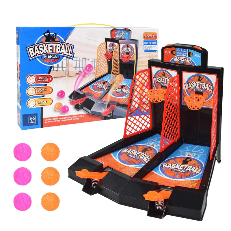 Jeu de basket-ball interactif à deux joueurs avec doigts - Jouet d'éjection amusant pour table pour enfants, défi sportif éducatif pour les garçons