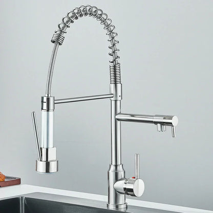 HydroFlex – Robinet de cuisine moderne avec double sortie