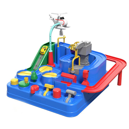 Set de jeu de piste automobile d'aventure pour enfants - Parc de secours urbain et jeu de puzzle, cadeau de préscolaire