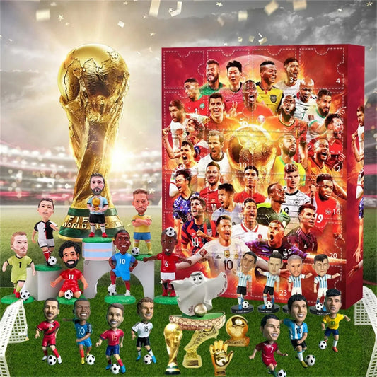 Calendrier de l'Avent de Soccer 2024 - Ensemble de compte à rebours de 24 jours pour enfants, Cadeaux de Noël sportifs amusants
