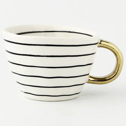 Floroux Designer Cups and Mugs | Elegant Ceramics | Modern Geometric Patterns