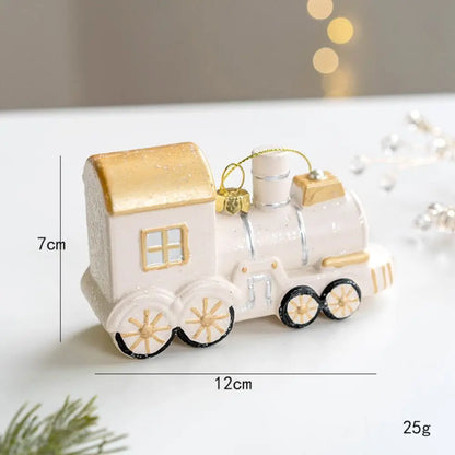 CharmingSnow Décoration de Noël – Décoration en céramique de Noël enchantée