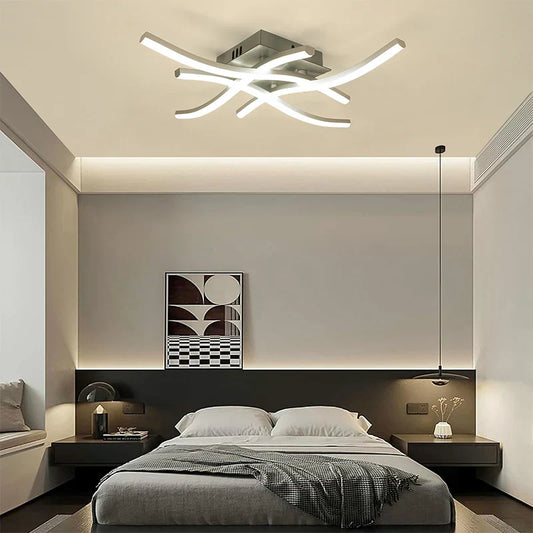 LumièreCourbe - Lampe LED Moderne pour Balcon et Intérieur