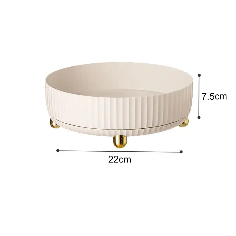 Designer coupe de fruits avec des accents dorés - Moderne et luxueux