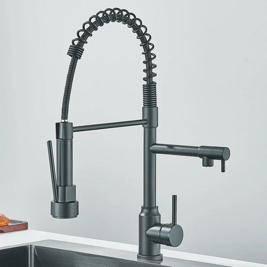 HydroFlex – Robinet de cuisine moderne avec double sortie