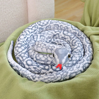 Floroux - Python en peluche élégant pour décoration créative et amusement