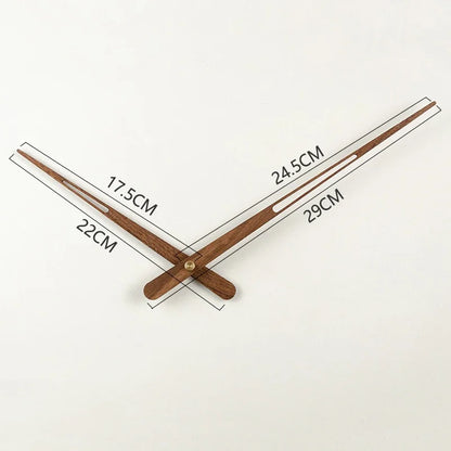 WoodSphere Horloge - Grande Horloge Murale DIY en Noyer