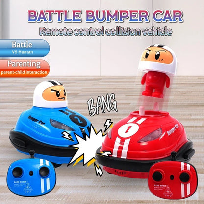 Voiture de bataille télécommandée avec poupées d'éjection 2.4G - Cadeau amusant pour enfants, pack de 2