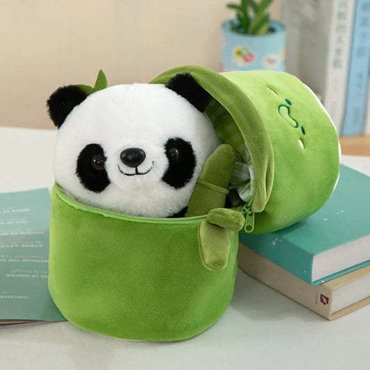 Floroux Mia - Figurine en peluche Floroux confortable avec un mignon ami en bambou