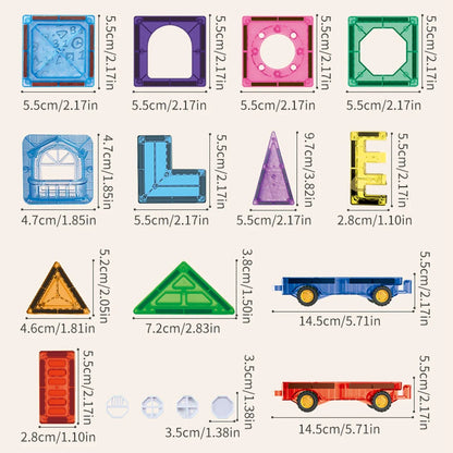 Blocs de construction magnétiques pour enfants de 3 à 8 ans - Jouets magnétiques éducatifs pour tout-petits et enfants d'âge préscolaire, jeu créatif pour garçons et filles