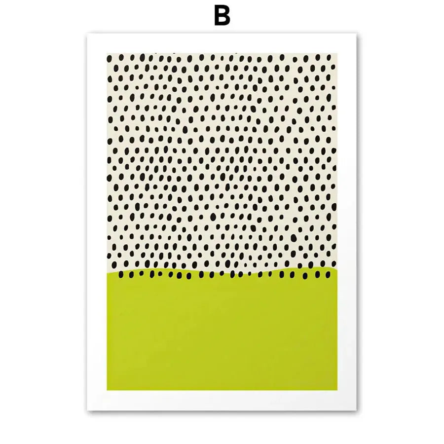 Couleur pastel Affiche abstraite Mid-Century Modern