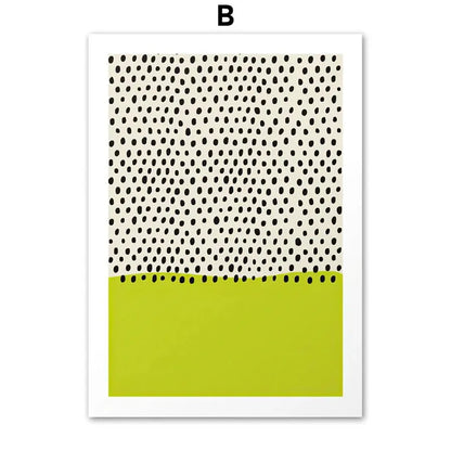 Couleur pastel Affiche abstraite Mid-Century Modern