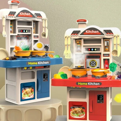 Ensemble de jeu de cuisine interactif pour enfants - Jouets de cuisson réalistes avec lumière et son pour les 3 ans et plus, cadeau amusant pour garçons et filles