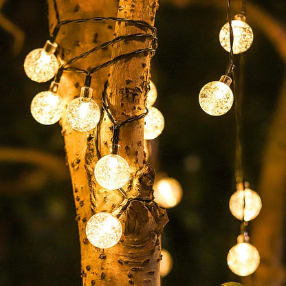 TwinkleGlow™ Solar LED String Lights | Outdoor Lighting for Garden & Terrace | Waterproof Flashing Lights for Every Season