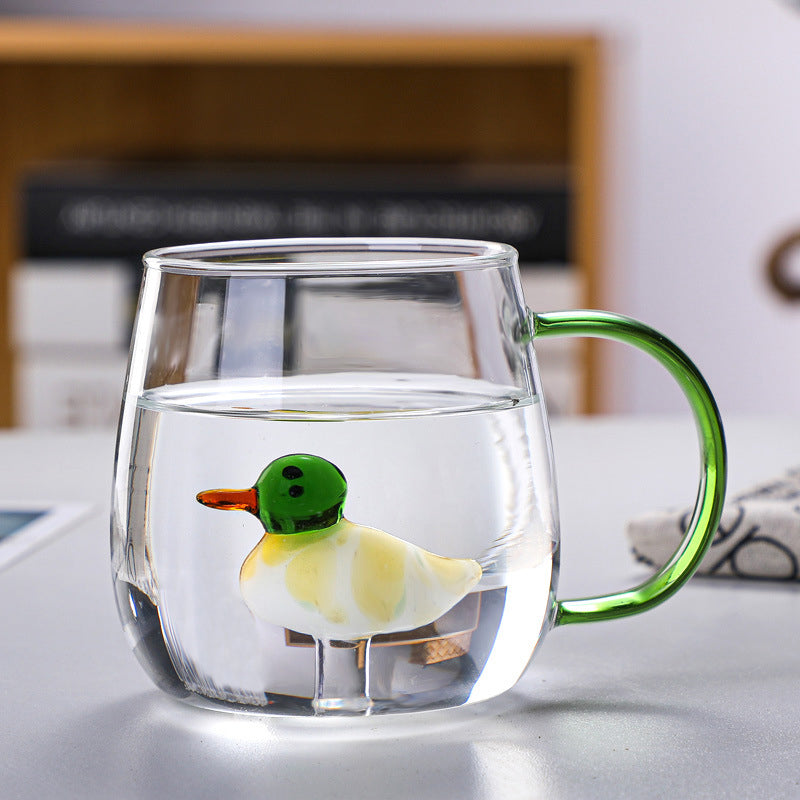 Farmland gobelet en verre 3D avec motif animal