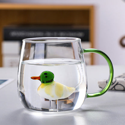 Farmland gobelet en verre 3D avec motif animal