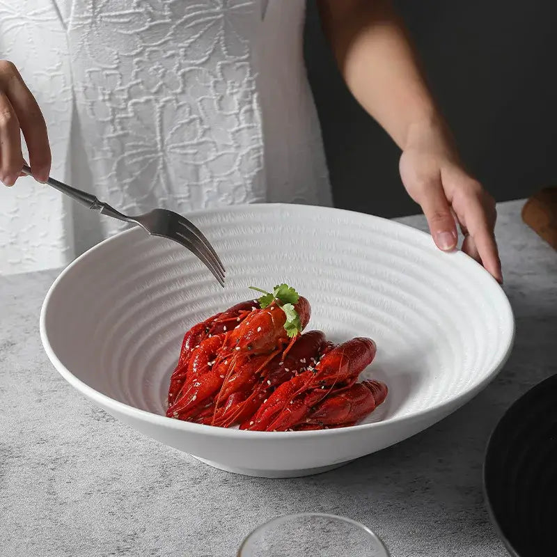 Bol à fruits en céramique luxueux - Fini mat moderne