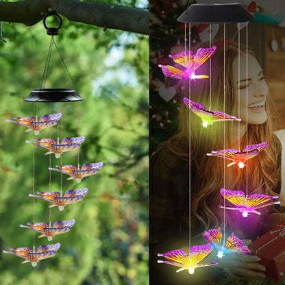 Papillon – Lumière solaire décorative